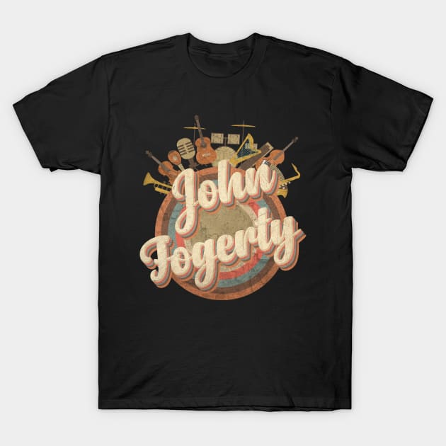 John Fogerty - Bad Moon Retro 70s Typo T-Shirt by kumurkumur